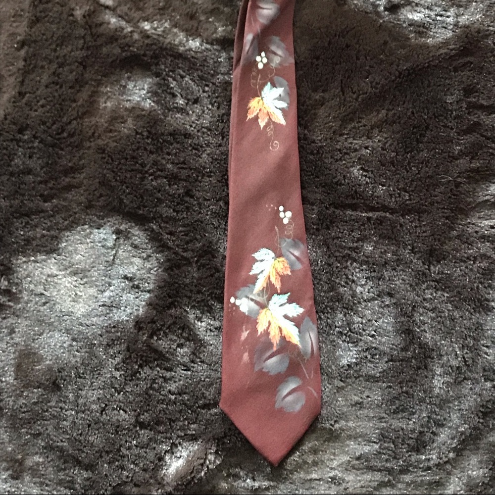 ❄️Vintage Hand-painted Necktie❄️